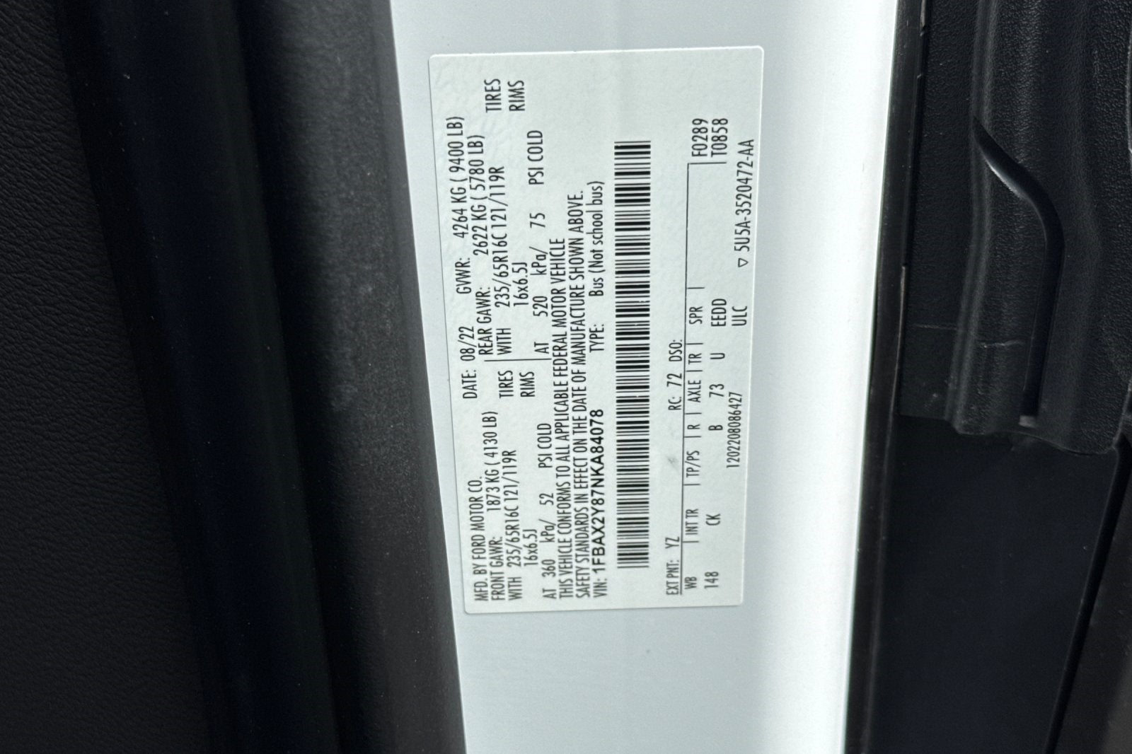 2022 Ford Transit-350 XLT