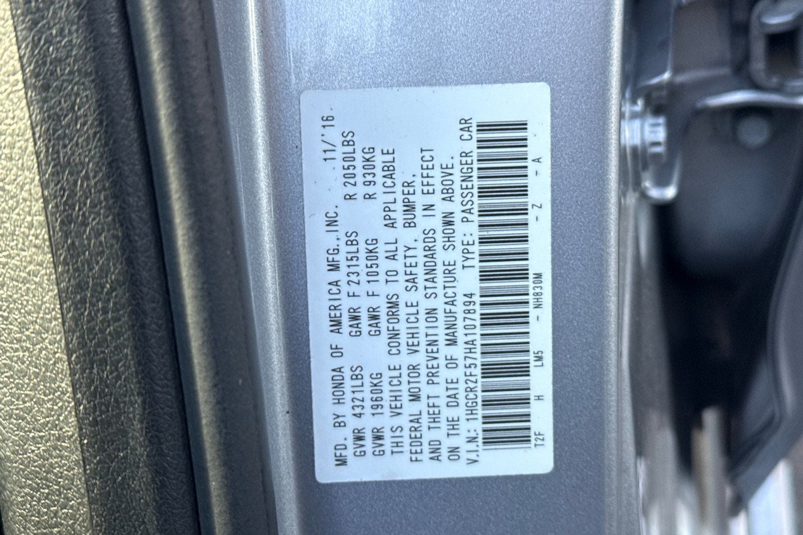 2017 Honda Accord Sport