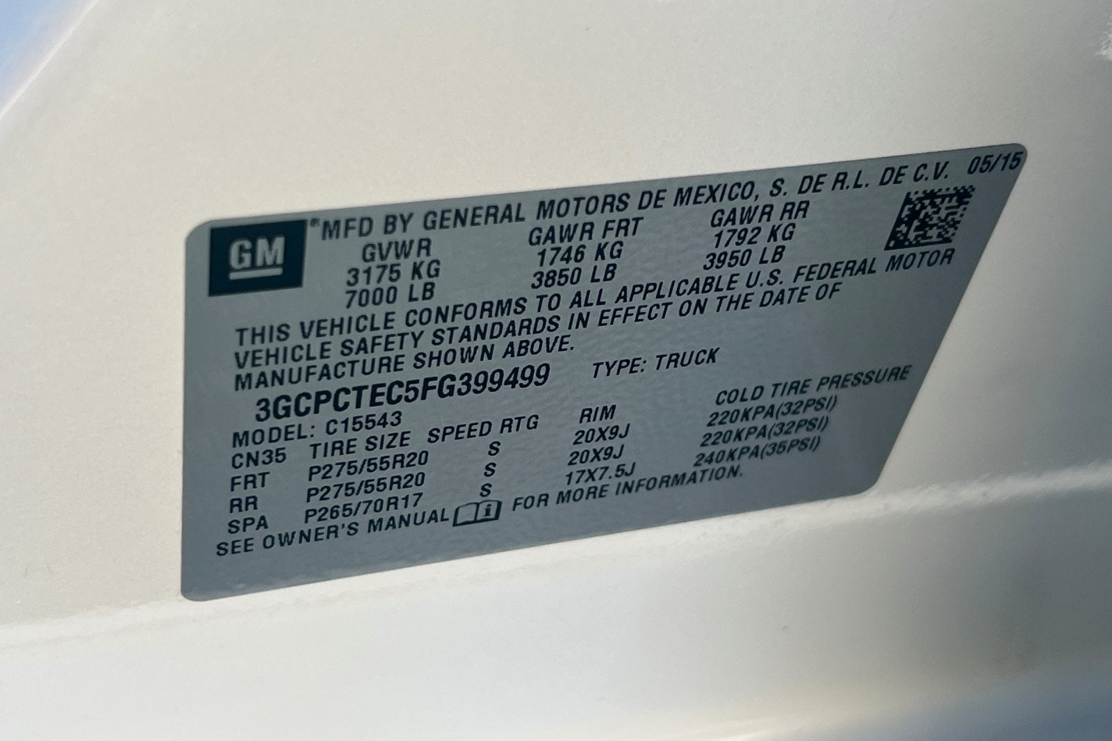 2015 Chevrolet Silverado 1500 High Country